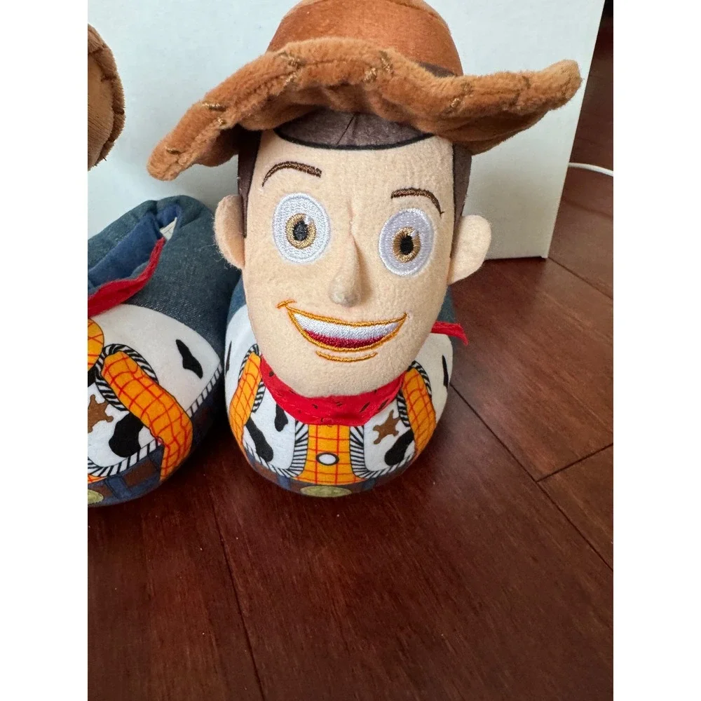 Disney Pixar Toy Story Woody Plush Character Slippers Toddler Size 9/10 Cowboy
